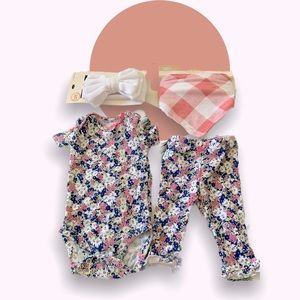 Hello Baby! The Perfect Carters Floral Baby Girl Bundle 0-3 M